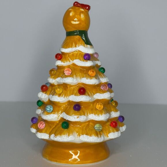 Mr. Christmas Mini Ceramic Themed Light Up Christmas Trees Pastel Set of 3 - Picture 5 of 11